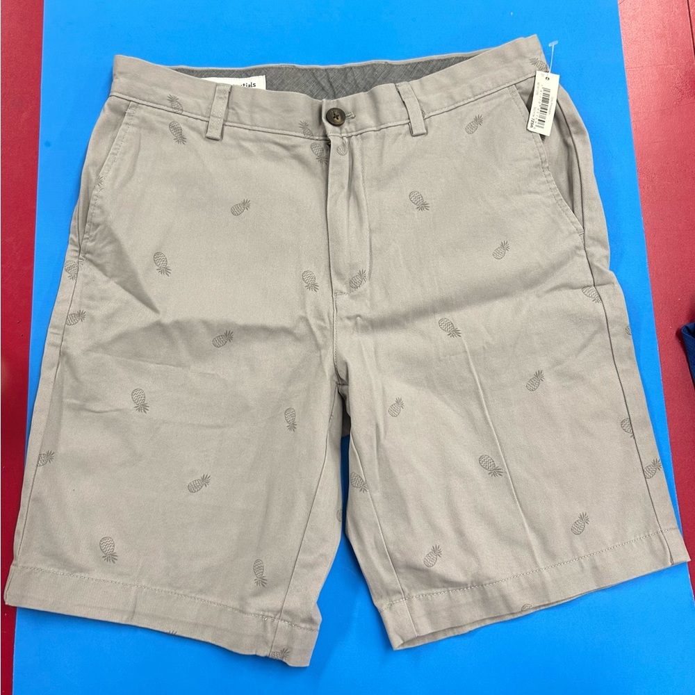 Men's Gray Pineapple Print Shorts